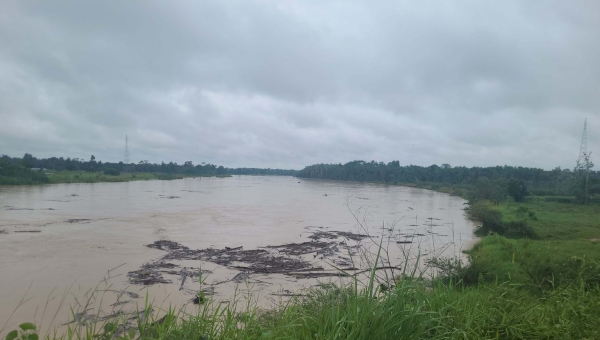 Rio Tarauacá ultrapassa a cota de transbordamento e já atinge ruas do bairro da Praia, em Tarauacá